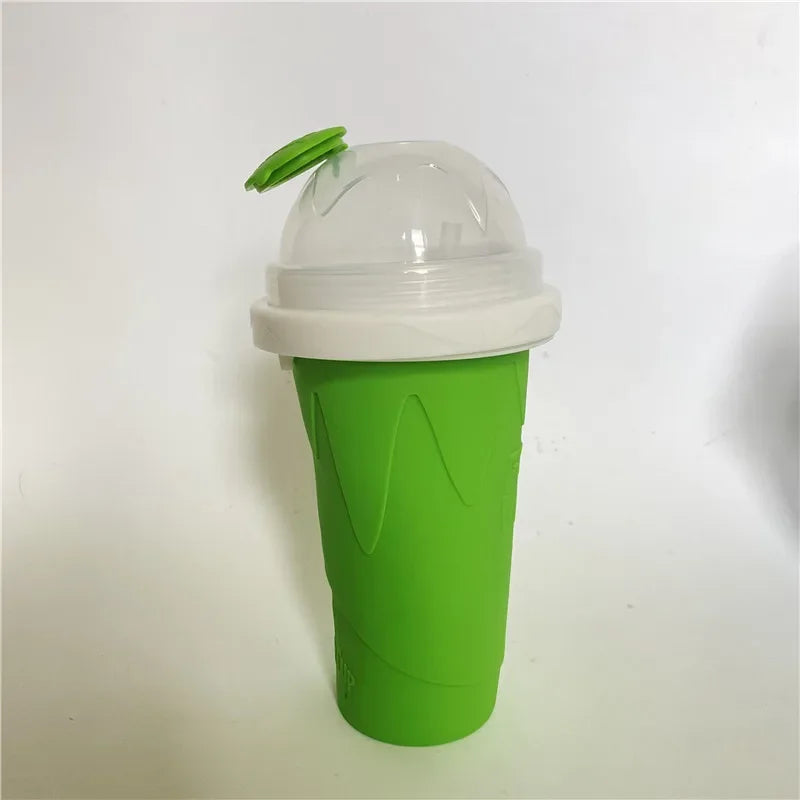 Quick-Frozen Slushy Maker Cup Large Capacity Slushy Cup For Homemade Smoothies Juice Ice Cream Summer Squeeze Beker Kitchen Tool Oasis Select green
