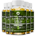 Bitter Melon Capsules 25:1 Extract | 120 Veggie Caps 10,000mg Herbal Supplement Oasis Select 5 Bottles 60pcs