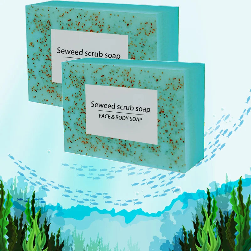 Seaweed scrub particle soap is rich in vitamin E. It contains olive oil, which gently cleanses the face, moisturizes and hydrate Oasis Select SET1 100g