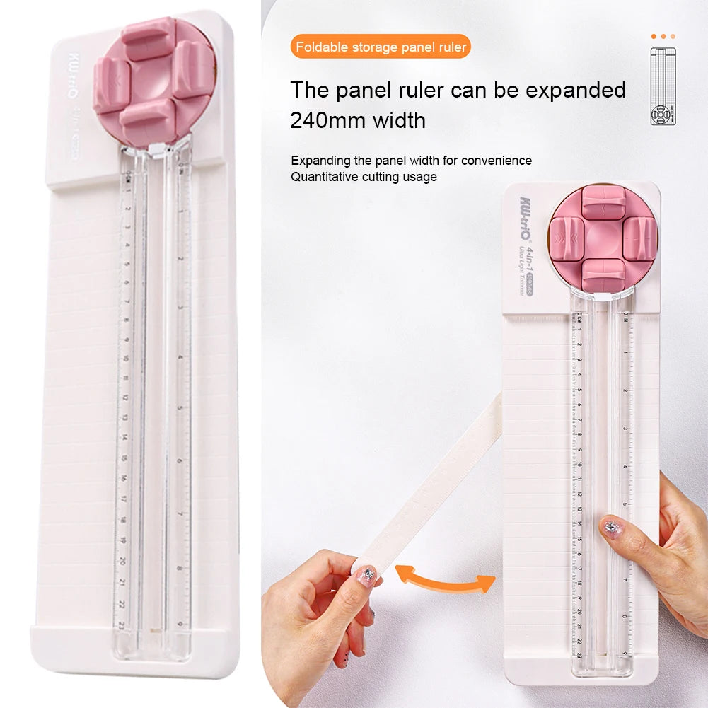 4-in-1 Craft Paper Cutter | Scrapbook & DIY Trimmer Tool