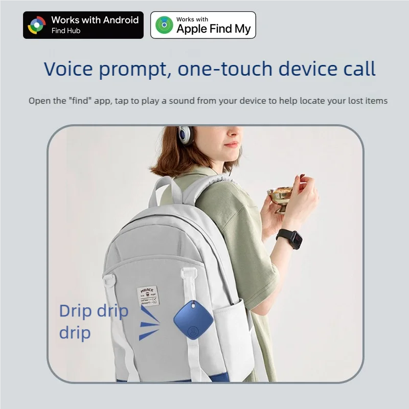Android IOS Dual-system GPS Tracker Smart Bluetooth Tracking Device Portable Real Time Positioner Global Locator for Kid Pet Car Oasis Select