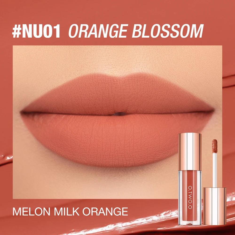 O.TWO.O Matte Lip Glaze | 24H Waterproof Color-Locking Lip Tint