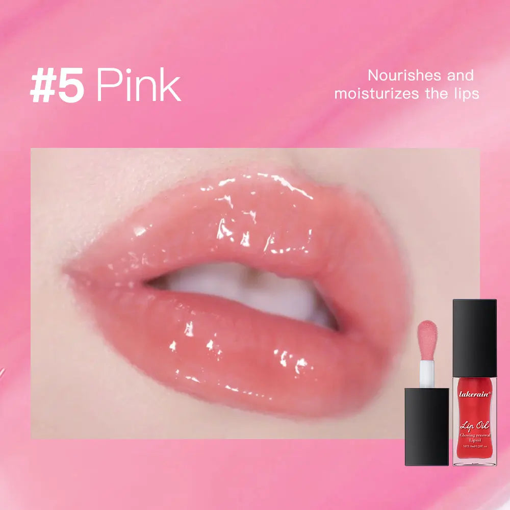 Glow Reviver Tinted Lip Oil – High-Shine & Apricot Oil, 8ml
