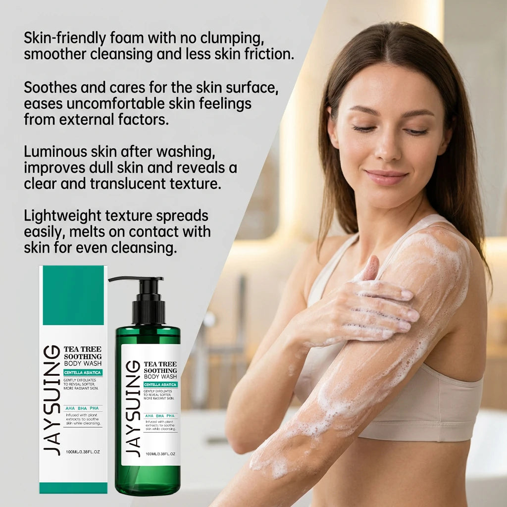 Tea Tree Shower Gel – Deep Cleanse, Acne & Odor Control Tea Tree Body Wash Oasis Select