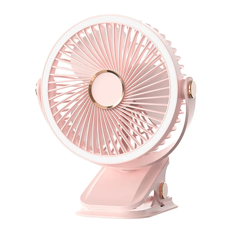URGGU F2 Portable Camping Fan USB Rechargeable LED Clip-On
