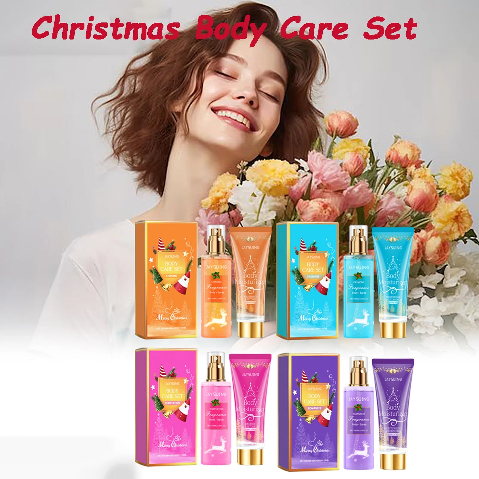 Christmas Scented Body Care Set – Body Spray & Lotion Gift Body Care Gift Set Oasis Select