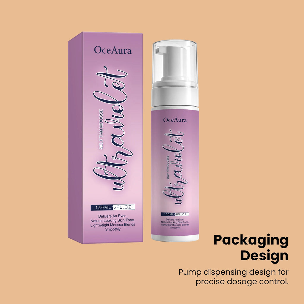 Self Tanning Foam Mousse Lasting Bronzing Even Skin Tone Quick Dry Natural Glow Lightweight Non Greasy Sunless Tan Body Mousse Oasis Select