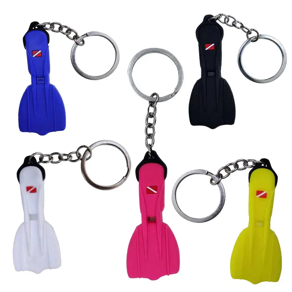 Scuba Diving Fin Key Chain KeyChain Flipper Keyring Diver Diving Gift Bags Novelty ID Oasis Select