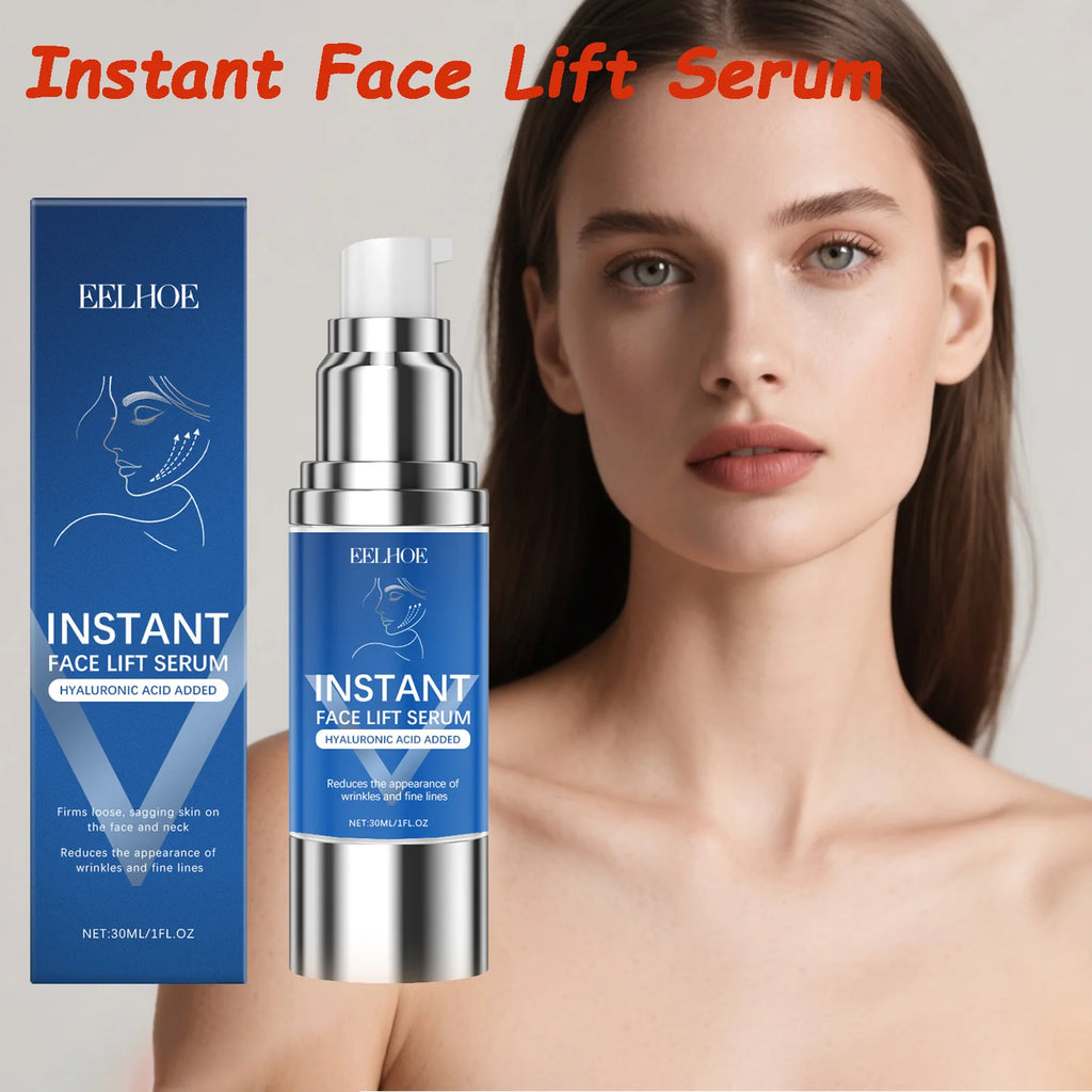 Instant Face Lifting Serum Firming Anti-Wrinkle Deep Moisturizing Brightening Smoothing Fade Fine Lines Tightening Essence Oasis Select