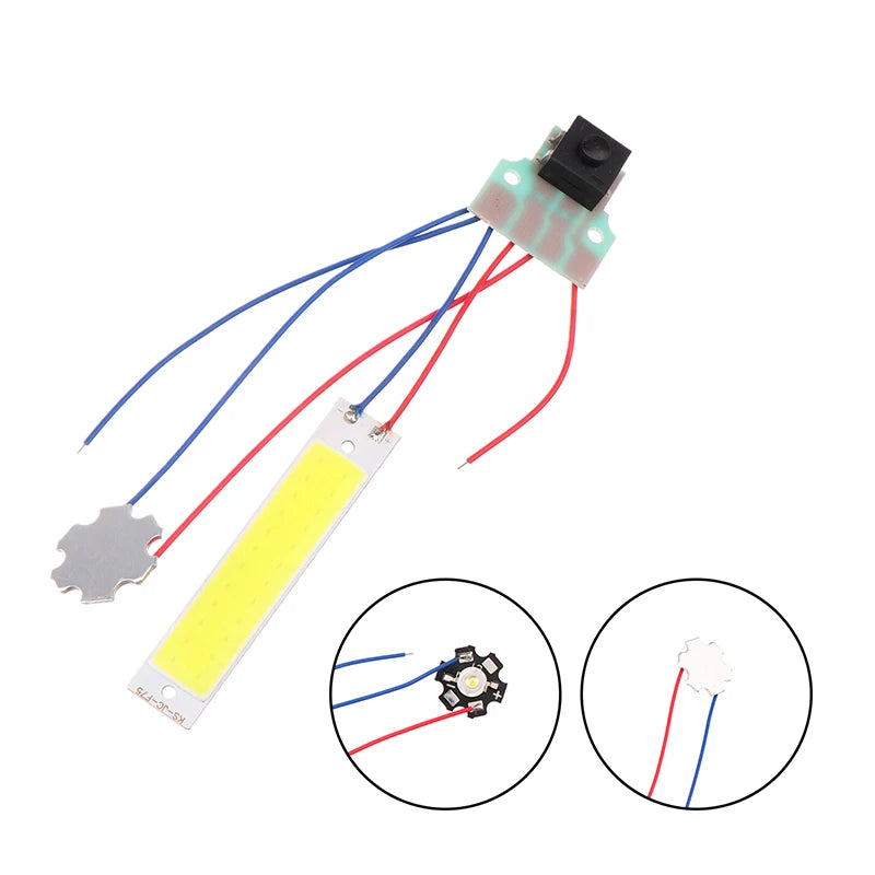 Double LED Light Board With Control Switch DC 3.7-5V Flashlight Night Lighting Desk Lamp DIY Accessory Oasis Select