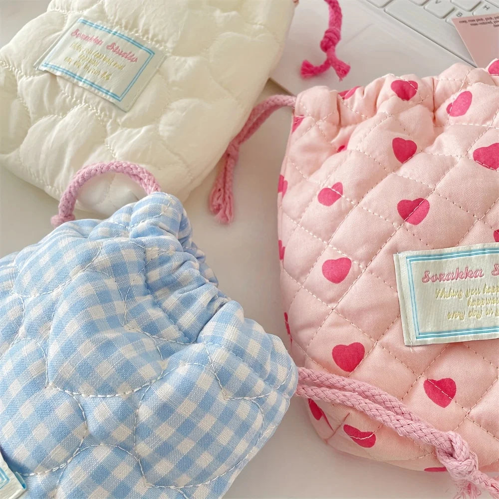 Cute Drawstring Makeup Bag, Camera CCD Polaroid Storage Bag, Travel Portable Toiletry Bag, Handbag Oasis Select