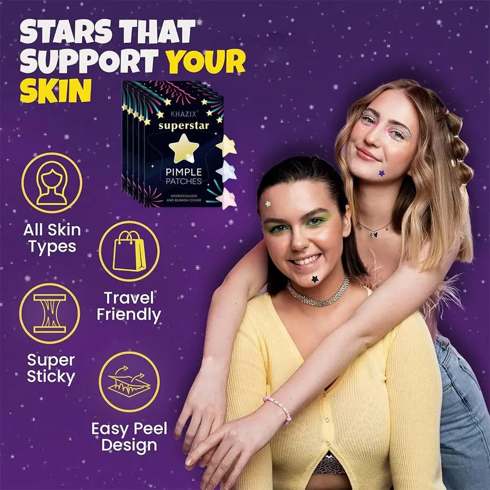 Colorful Star Pimple Patches 240/280pcs – Hydrocolloid Acne Stickers Acne Pimple Patches Oasis Select