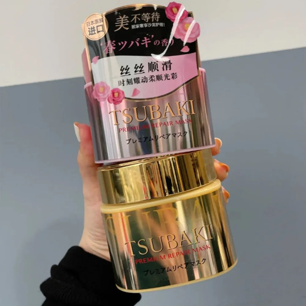 Japan TSUBAKI Premium Repair Mask - SPA Class Hair Care Experience, High Penetration Essence To Improve Frizz Repair Damage Care Oasis Select