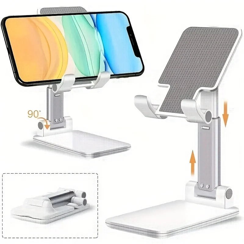 2pcs Adjustable Desktop Phone and Tablet Holder For iPhone, For iPad, and Xiaomi - Universal Desktop Stand Oasis Select