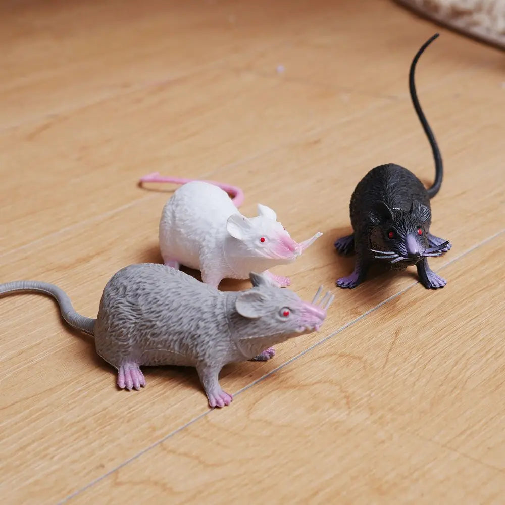 Lifelike Fake Rat Prank Toy | Halloween Novelty Mouse Prop
