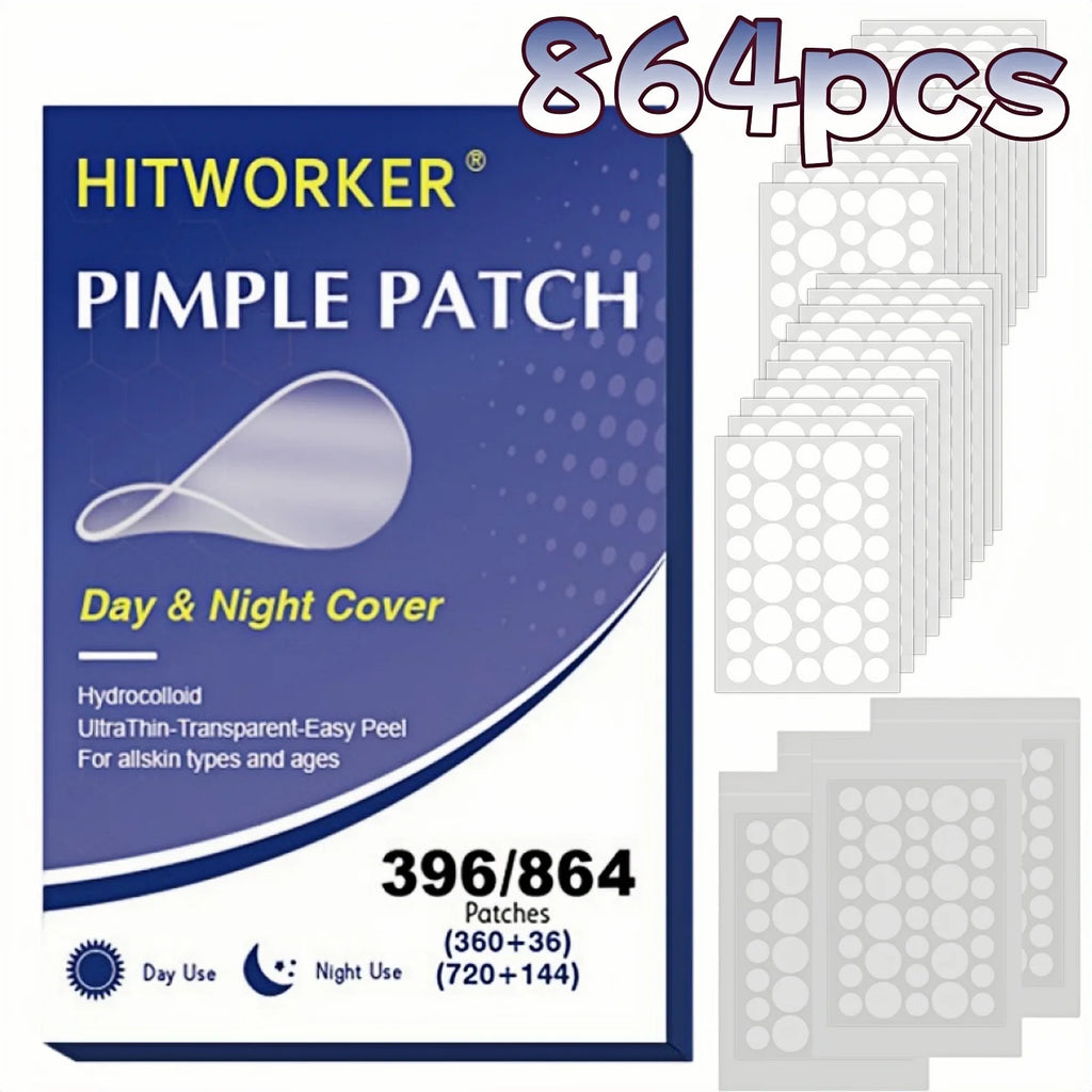 864/396pcs transparent acne patches are gentle and non irritating, covering acne and a must-have for closing the mouth Oasis Select 864pcs