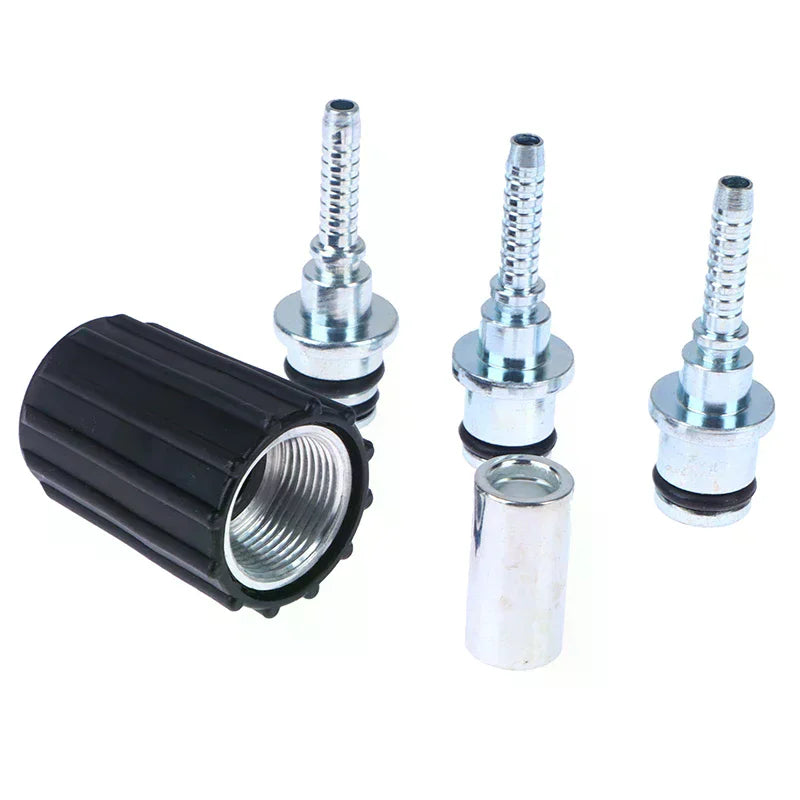 High Pressure Washer Hose Insert Fittings D14 D15mm Ring Nut M22 Car Washer Water Cleaning Hose Pipe Fitting Twist Connector Oasis Select