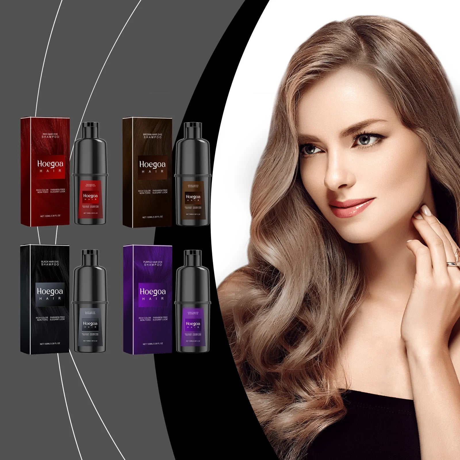 Instant Dye Shampoo DIY Hair Dye Natural Black Color Repair Gray White Hair Non-Irritating Hair Coloring Shampoo For Men Women Oasis Select