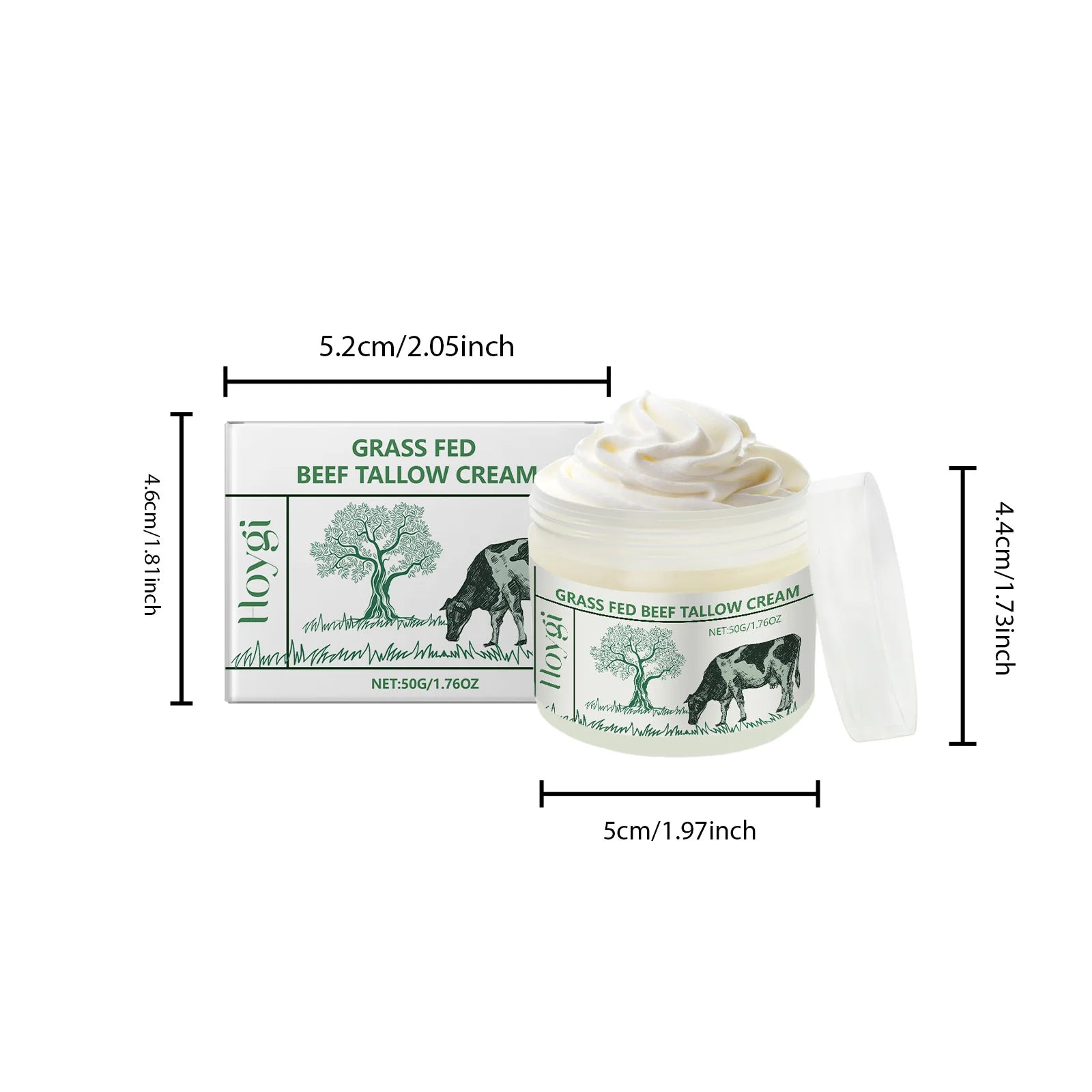 Hoygi Tallow Face & Body Cream – Moisturizing & Firming Tallow Body Cream Oasis Select