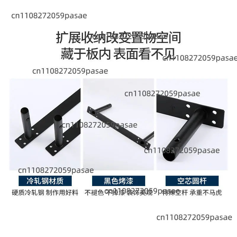 Heavy Duty Hidden Floating Wall Shelf Bracket – Double T-Type