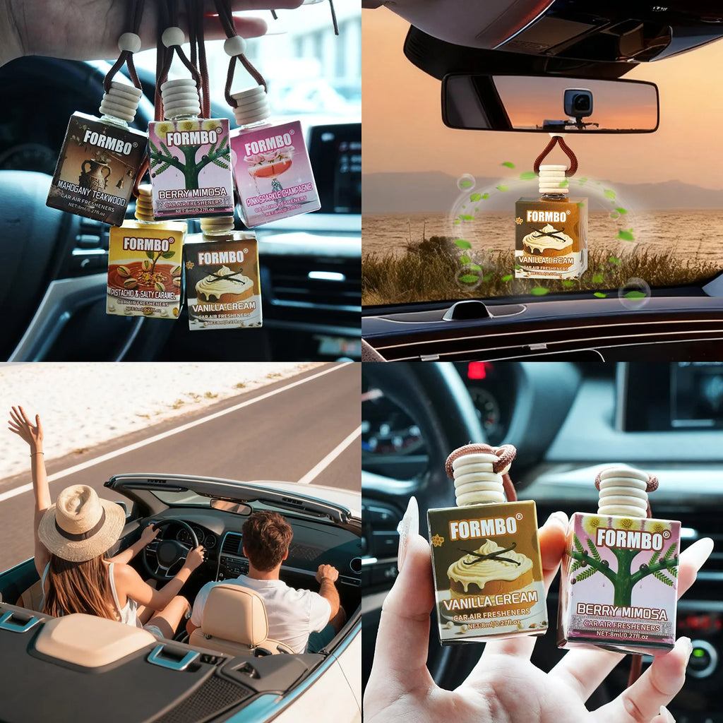 FORMBO Car Air Freshener 5-Pack – Long-Lasting Floral Scent Car Air Freshener Oasis Select