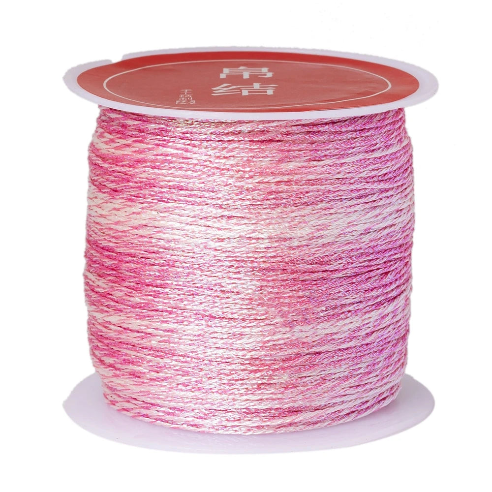 50m/0.4mm Nylon Cord Rope Beading DIY Handmade Necklaces Bracelets Jewelry Making Supplies Sewing Thread Cord Material Crafts Oasis Select 50 0.4mmX50m