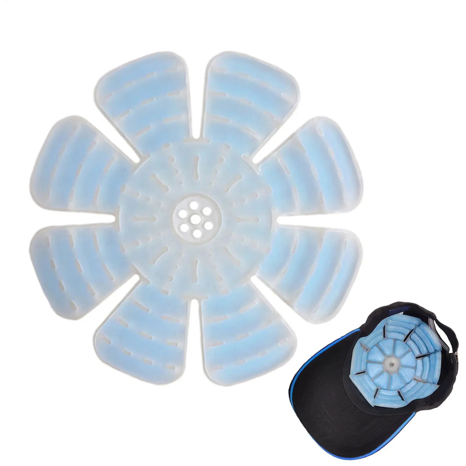 Cooling CapLiner Adjustable Ice Pad for Summer Universal Hat Fit with Instant Cooling Gel for Outdoor & Hot Weather Oasis Select