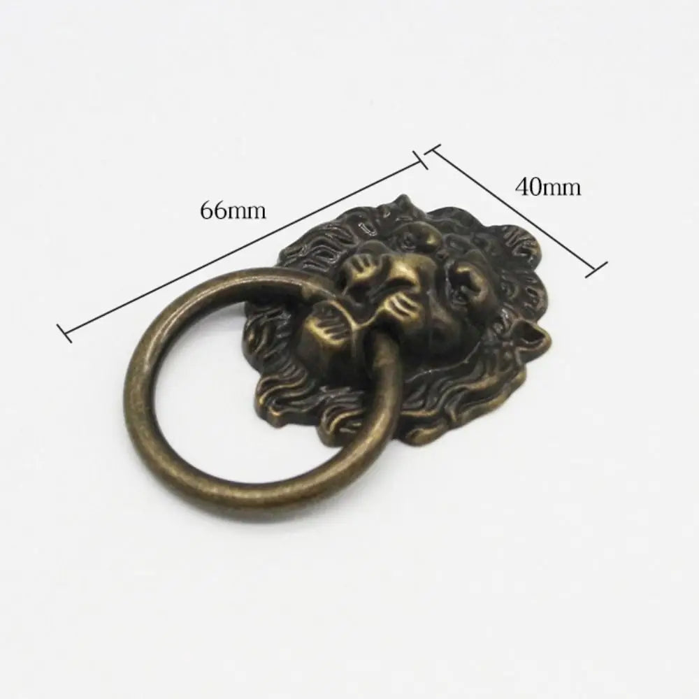 New Antique Lion Head Door Handle Decorative Pull Zinc Alloy Kitchen Cabinet Handles Home Hardware Multifunctional Drawer Knobs Oasis Select S5