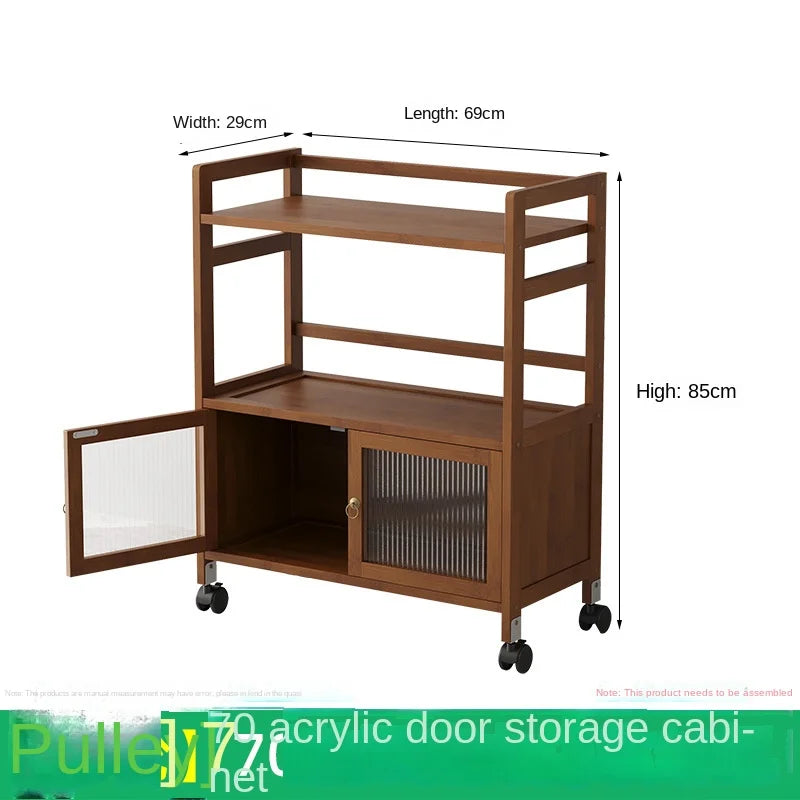Tea cabinet, tea cabinet, sideboard, solid wood movable living room tea set cabinet, storage cabinet, shelving cabinet, storage Oasis Select 4-70 E