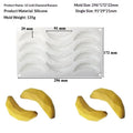 6/12 DIY Cavity Banana Mousse Cake Silicone Mold Chocolate Pudding Dessert French Pastry Baking Mold Candle Mold Oasis Select E