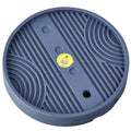 Round Movable Plant Stand with Drainage Tray | Heavy Duty Rolling Plant Stand Oasis Select Blue-32.5cm-