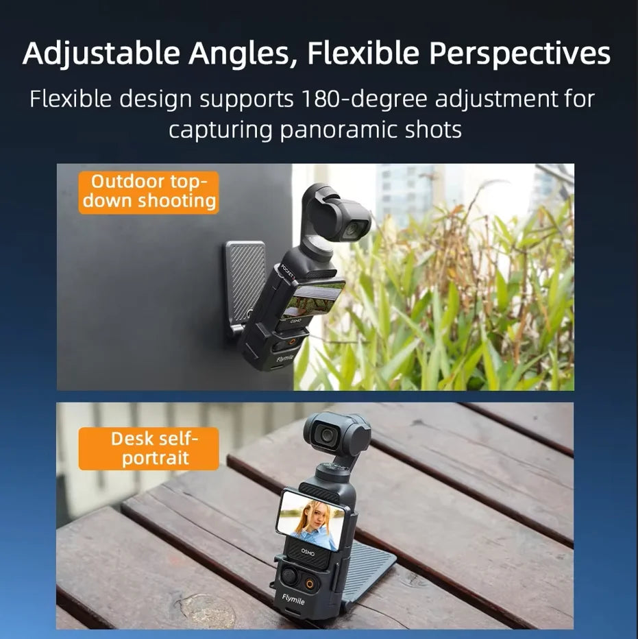 Flymile Magnetic Mount for DJI Osmo Pocket 3 | Vlog & Cycling