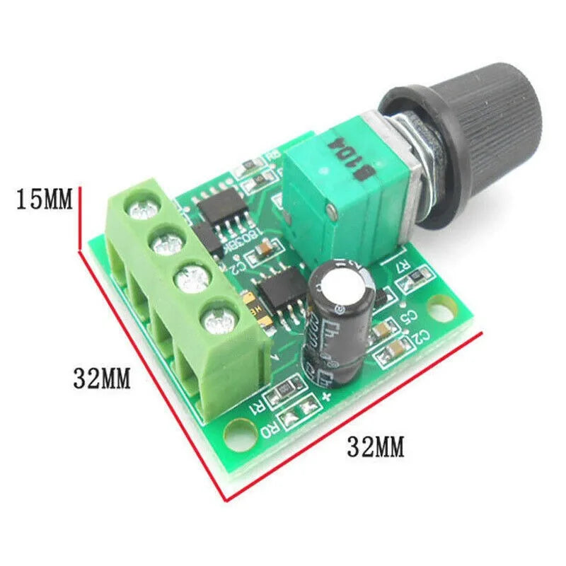 DC 1.8V 3V 5V 6V 12V PWM Motor Speed Controller Adjustable Speed DC Motor Driver Home Improvement Durable Oasis Select