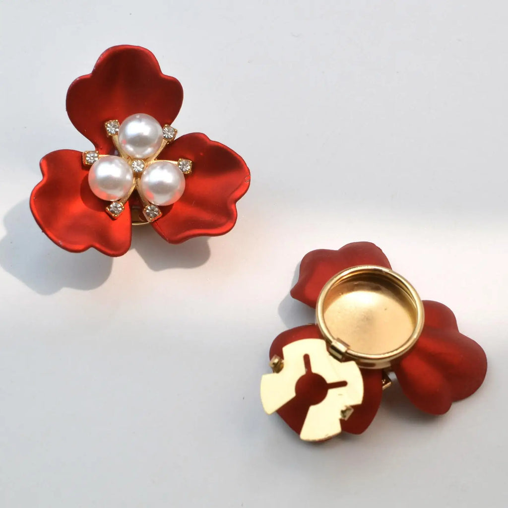 Button Covers for Women Flower Shape Shirt Decoration Decorative Button Covers for Sewists Fashion Designers DIY Enthusiasts Oasis Select