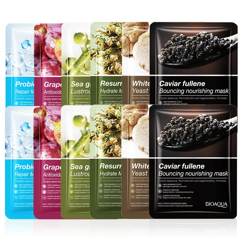BIOAQUA Caviar Grape White Truffle Face Mask – Anti-Wrinkle Hydrating Face Mask Oasis Select