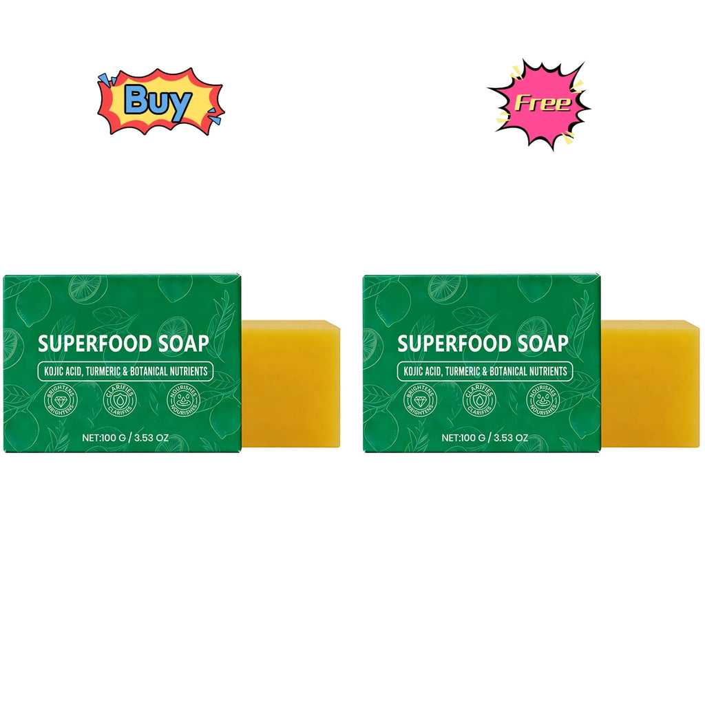 Natural Superfood Facial Soap – Brightening & Deep Cleansing Bar Facial Cleansing Soap Oasis Select Buy 1 Get 1 Free