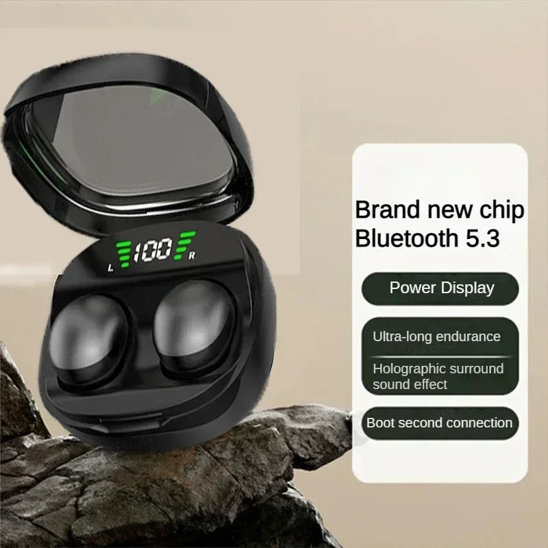 Mini 5.3 wireless bluetooth headset small earbuds sleep work sports invisible headphones HD HIFI bass sound quality earphones Oasis Select