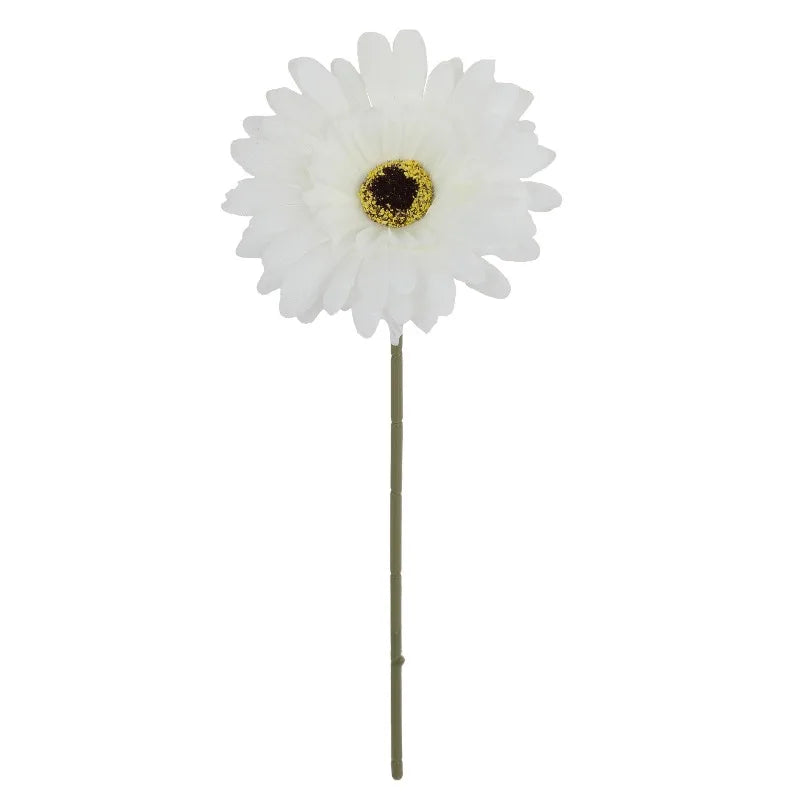 6Pcs Artificial Silk Gerbera Flowers Wedding Bouquet Home Table Hotel Pastoral Decor Floral Arrangement Ornament Oasis Select