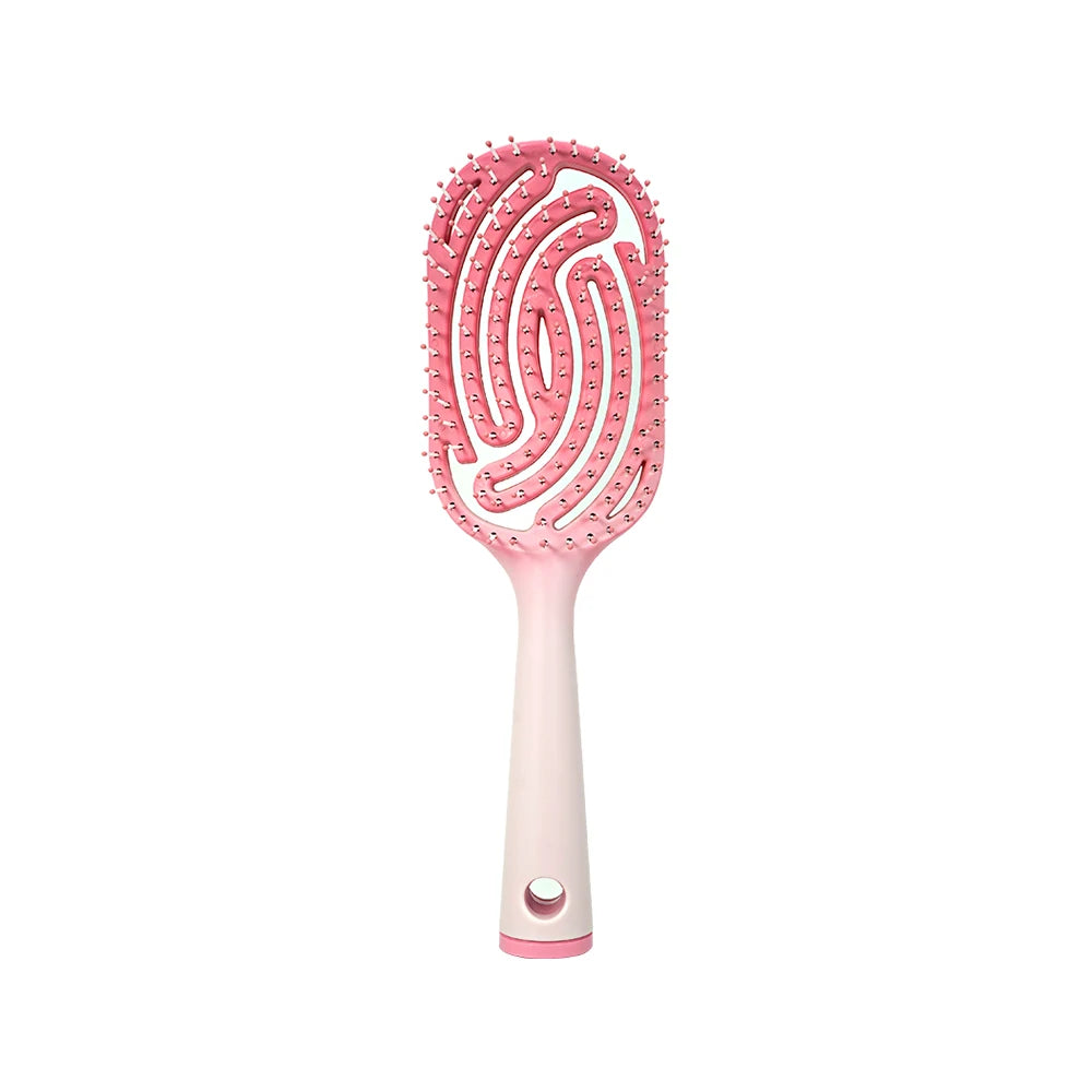 Hollow Hair Brush – Anti-Static Scalp Massage, All Hair Types Hair Brush Oasis Select black