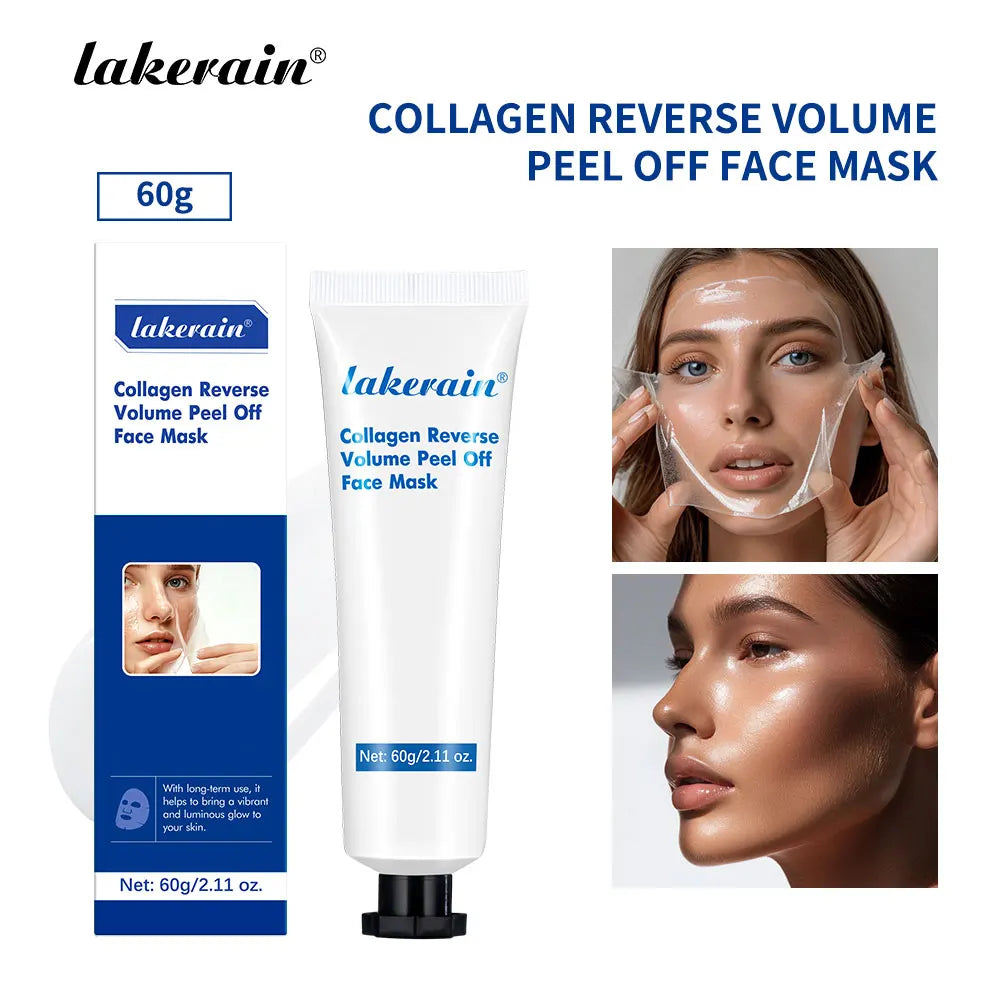 60gCollagen Peel Off Face Mask Pore Shrinking Blackhead Removal Oil Control Skin Rejuvenation Moisturizing Brightening Skin Care Oasis Select 60g