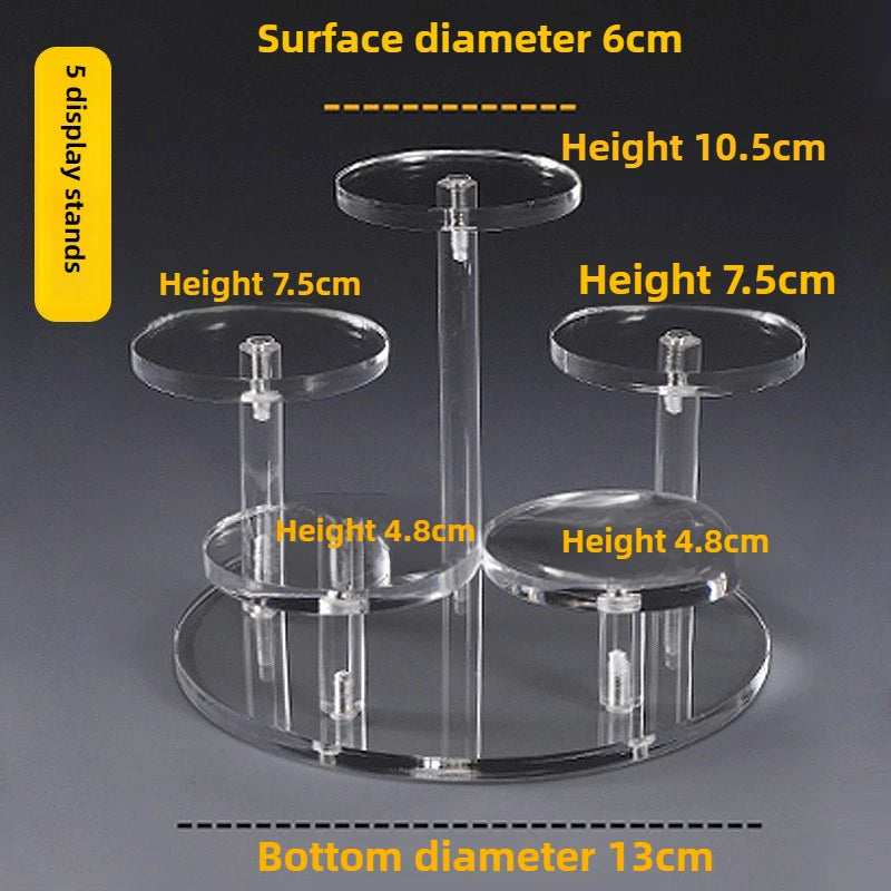 7-Tier Acrylic Step Shelf Display Stand – Cupcakes & Jewelry