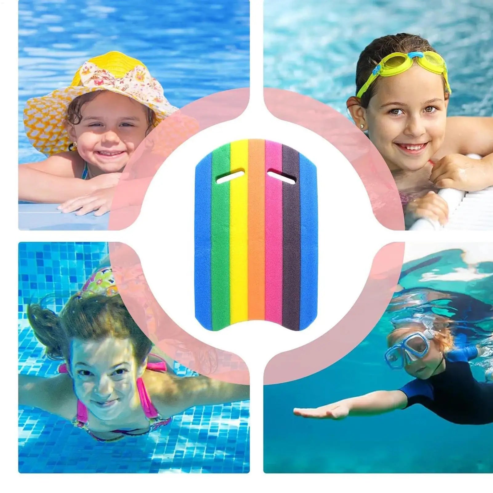 Swim Aid Board Swimming Kick board EVA Lightweight Pool Swim Aid Kick board For Adults Kids EVA Swimming Training Kick board Oasis Select