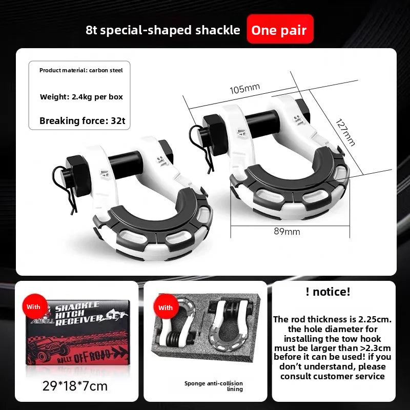 Tow hitch tank unloading off-road vehicle rescue bow-shaped front bumper U-shaped hook Great Wall Cannon U-shaped horseshoe tank Oasis Select Style6