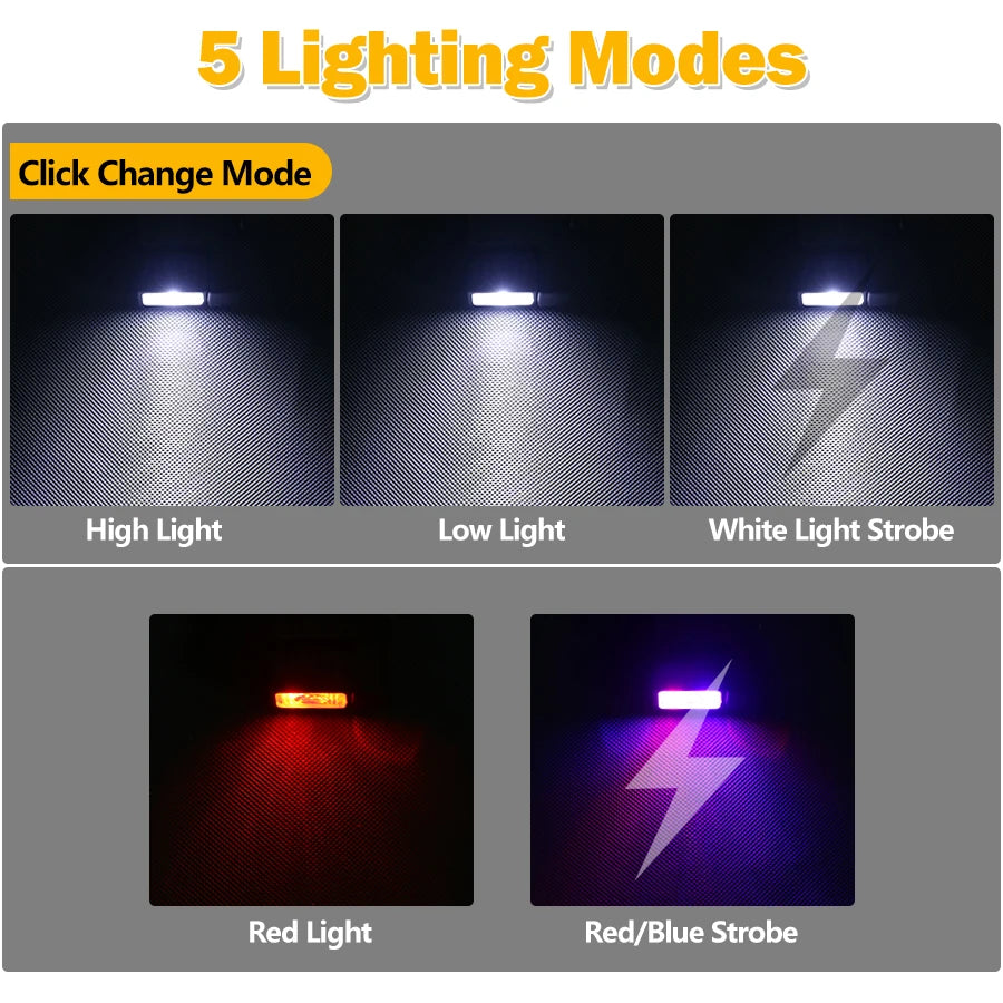 Powerful Mini COB LED Keychain Flashlight USB C Rechargeable Hanging Work Light Waterproof Keyring Camping Walking Pocket Lamp Oasis Select