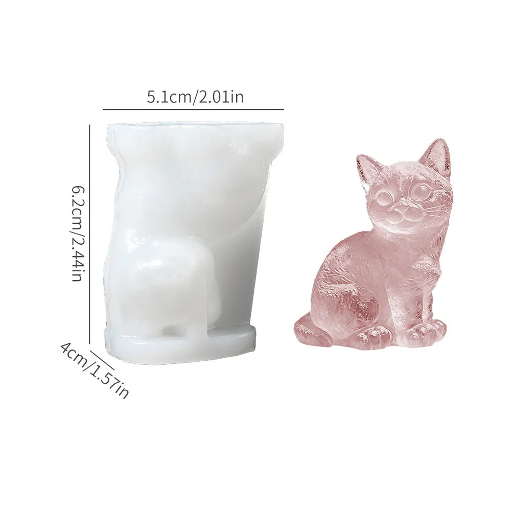 3D French Bulldog Silicone Ice Cube Mold Animal Shaped Candy Chocolate Soap Mold Cute Dog for Coffee Whiskey Cocktails Oasis Select