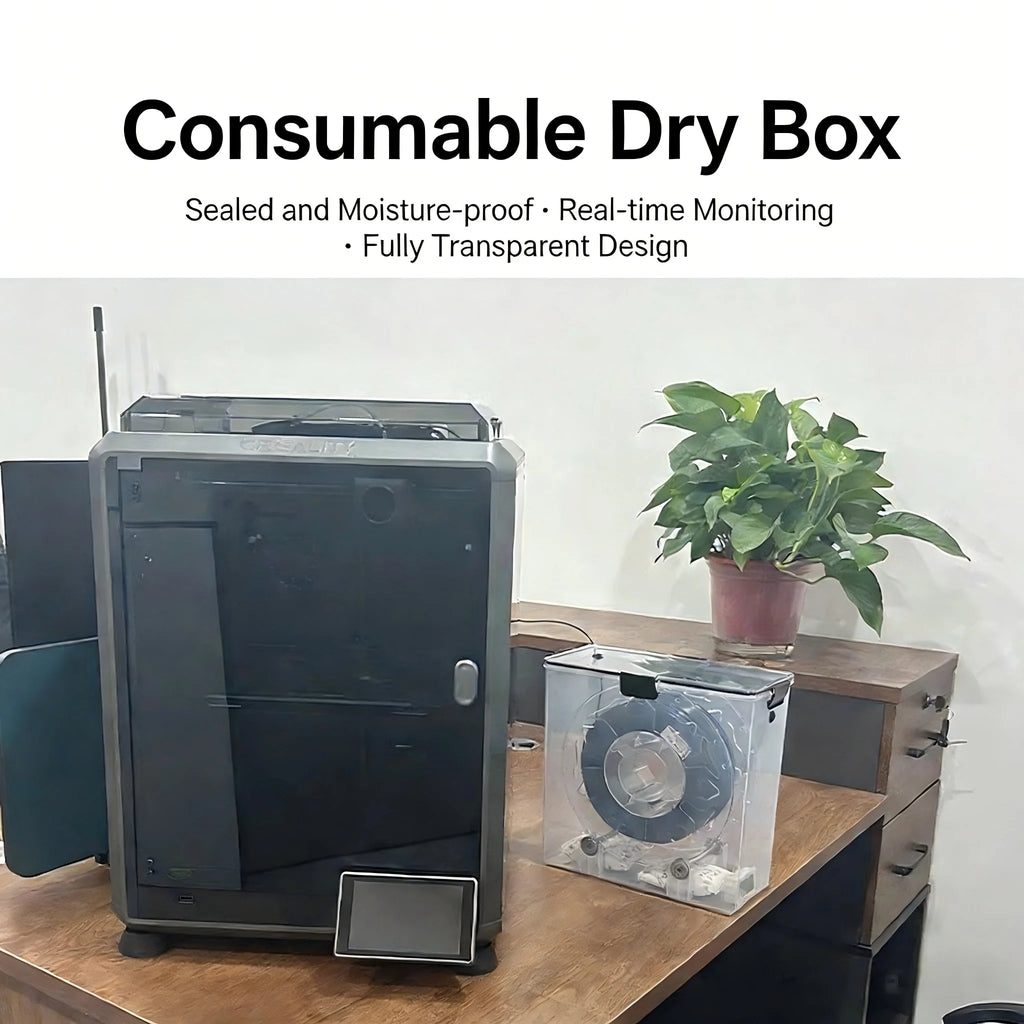 3D Printer Parts Filament Dryer Box Airtight Moisture-Proof Real-Time Monitoring Tool Storage Box Holder Oasis Select