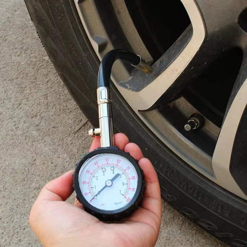 100Psi Car Tyre Air Pressure Tester High-precision Long Tube Tire Gauge Meter For Auto Motorcycle Truck Bike Measurement Tools Oasis Select