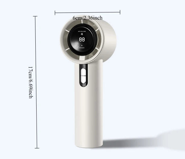 URGGU Handheld Mini Fan 3000mAh | 100 Speeds USB Rechargeable