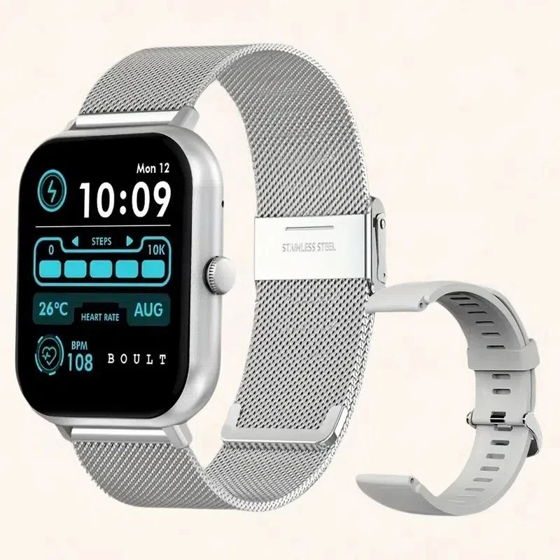 Smartwatch 1.83" Touch Screen – Calls, 100+ Sports & Heart Rate