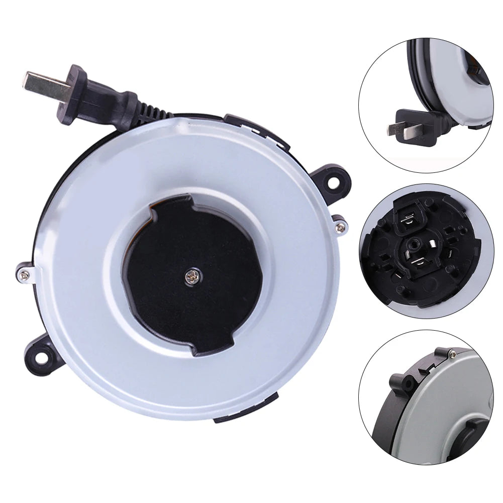 Retractable Power Cord Reel 220V 1.8m – Camping & Outdoor Retractable Cord Reel Oasis Select